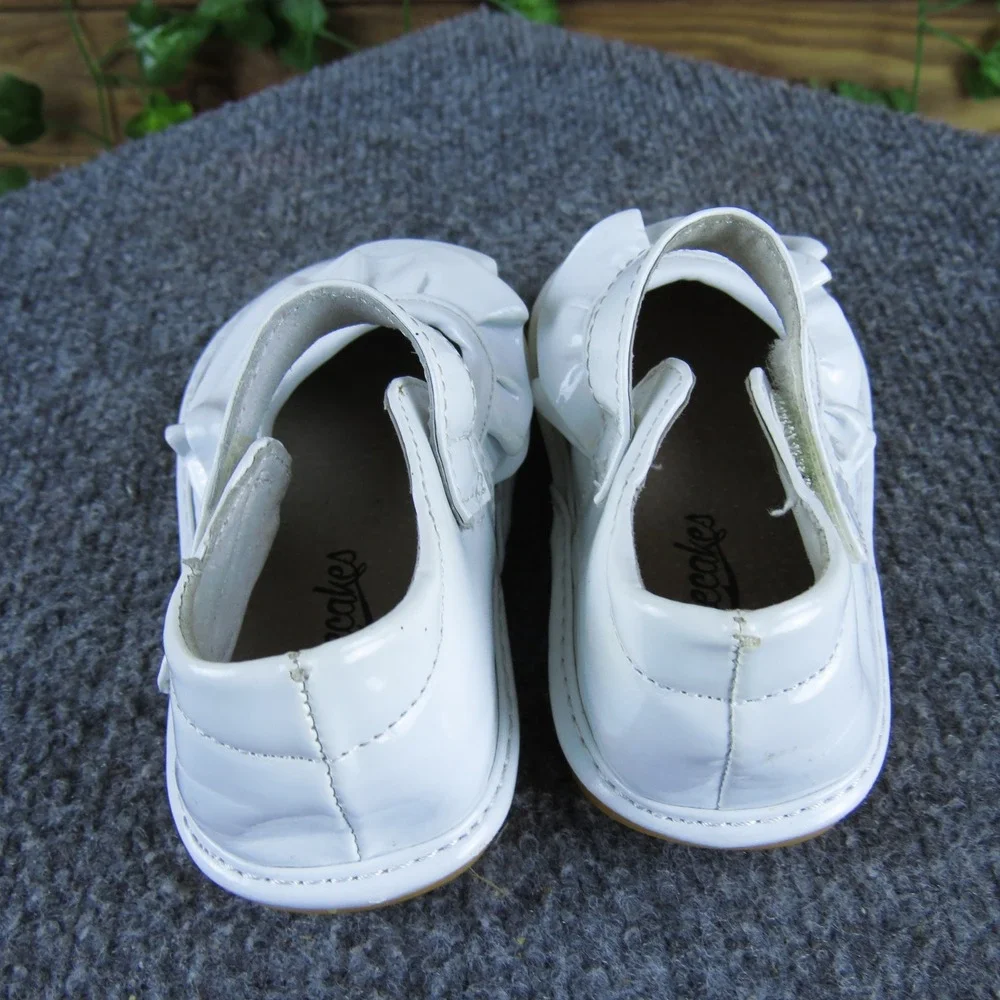 Laniecakes Toddler Girl 7 White Synthetic Mary Jane Dress Shoes‎